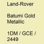 Preview: Land-Rover, Batumi Gold Metallic, 1DM / GCE / 2449.